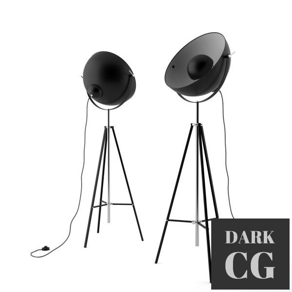 3D Model Hollywood floor lamp 05