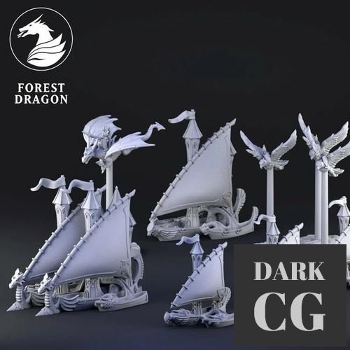 Chivalric Knight Navy – 3D Print