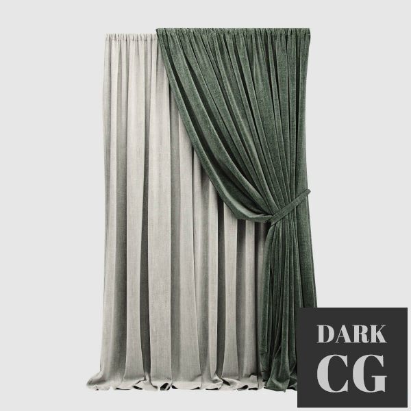 3D Model Curtain 03