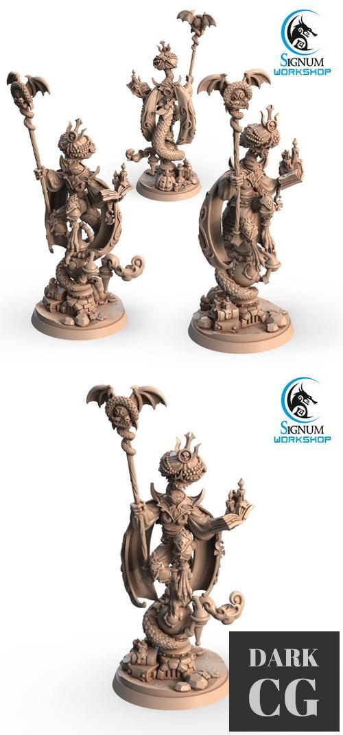 Sadaresh, the Great Ophidian Sorcerer – 3D Print