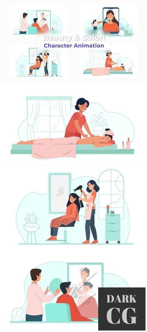 Beauty And Salon Animation Scene Pack 36866792