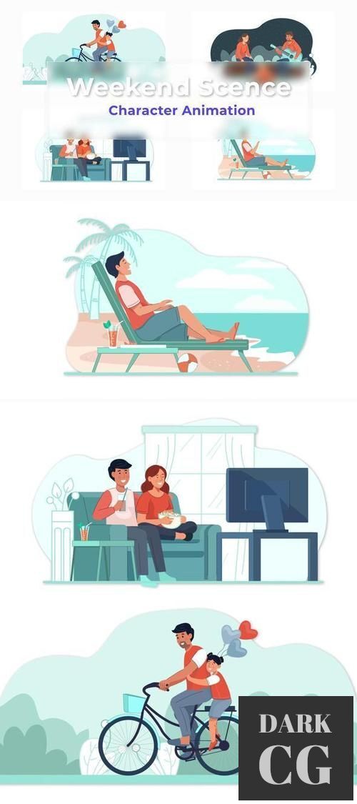 Weekend Explainer And Animation Scene 36863896