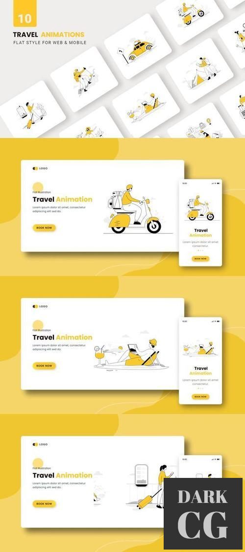 Travel Tour Animations - Flat Concept 36861924