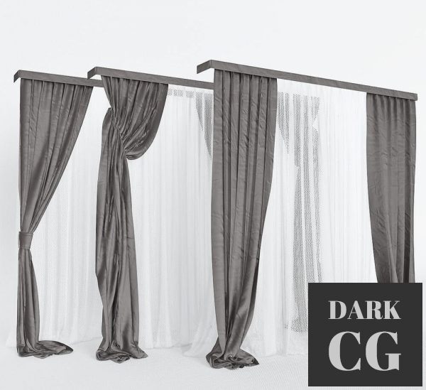 3D Model Curtain modern V44