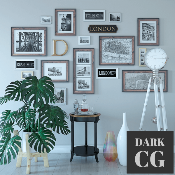 3D Model Decorative set 03