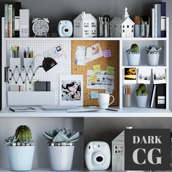 3D Model Decorative set for your desktop 1