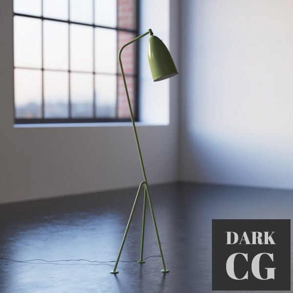 3D Model FK 87 Grasshopper floor lamp 04