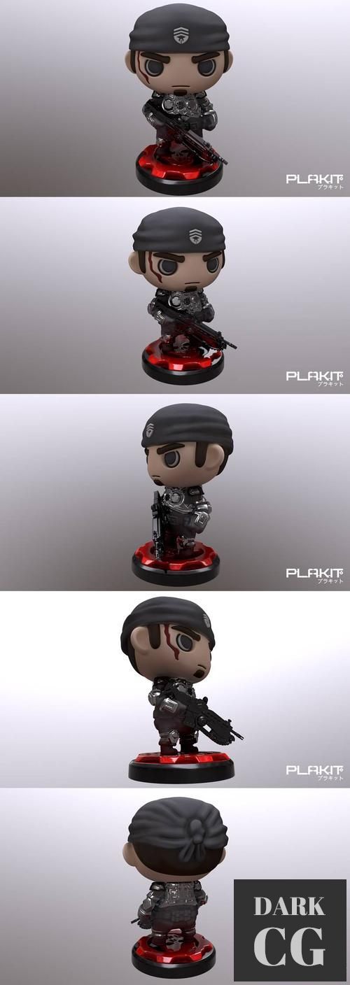 3D Model PlaKit Gears of War Marcus Fenix 3D Print