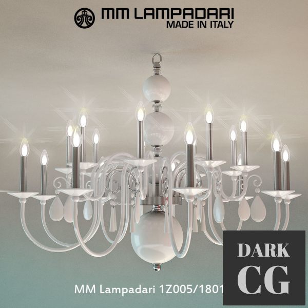 3D Model Chandelier MM Lampadari 1Z005 1801