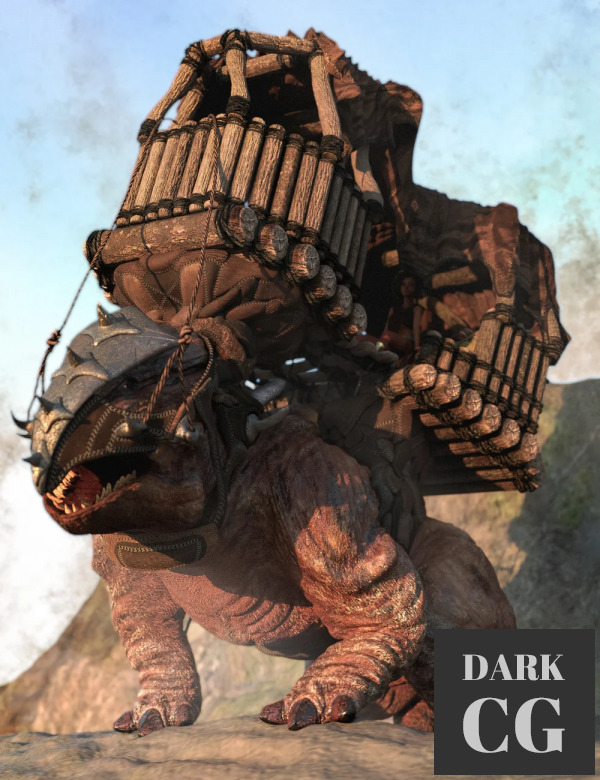 Daz3D, Poser: dForce Bullatan Carriage for the Bullatan HD Creature