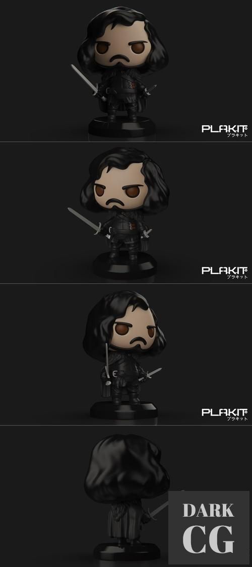 PlaKit Game Of Thrones Jon Snow – 3D Print
