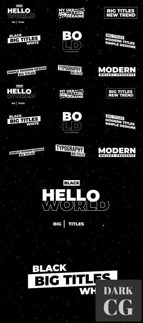 Big Titles | After Effects 36930690