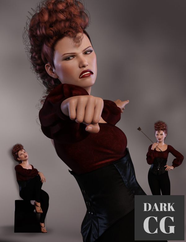 Daz3D, Poser: Maverick Poses for Angharad 8 and Genesis 8 Female