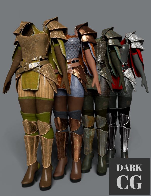 dForce Shadow Guard Outfit Textures