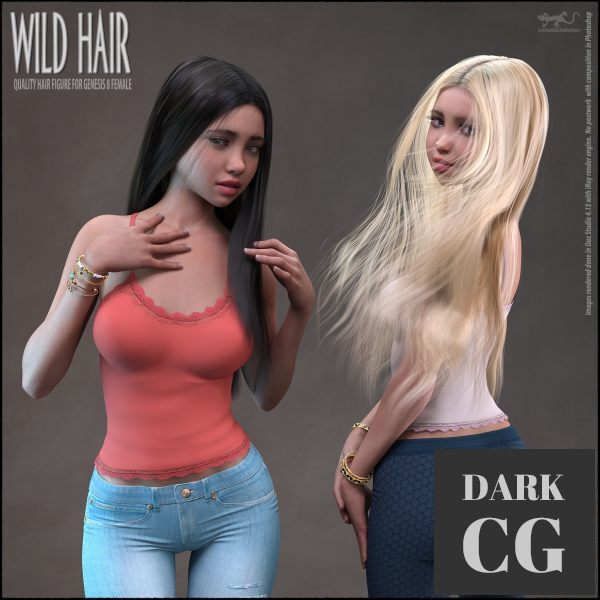 Daz3D, Poser: Wild Hair for Genesis 8