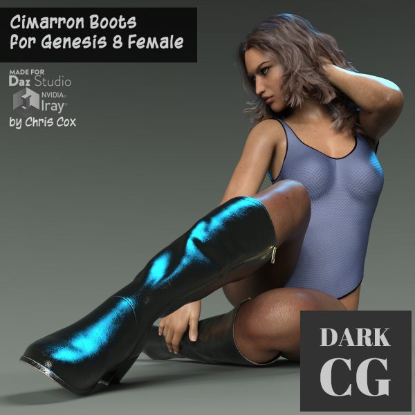 Daz3D, Poser: Cimarron Boots for G8F