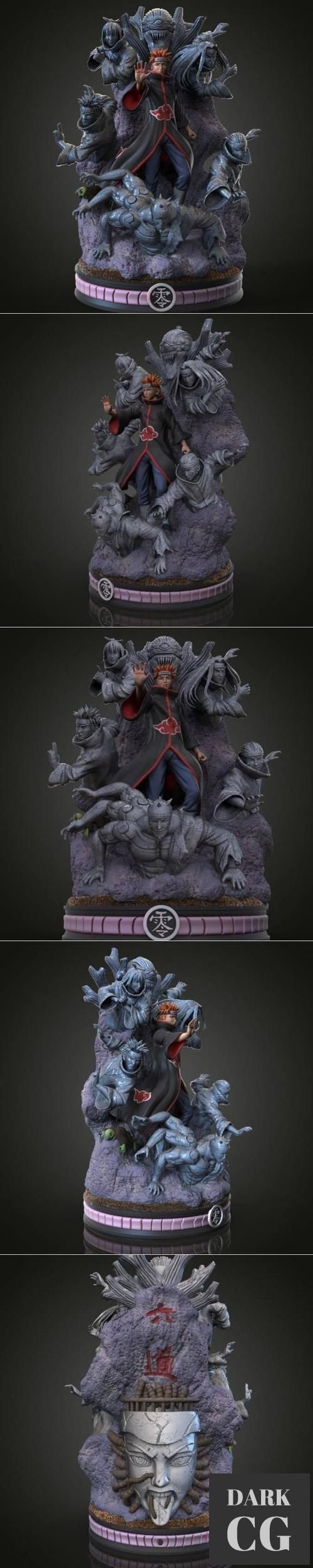 Naruto Shipuden - Pain Diorama – 3D Print