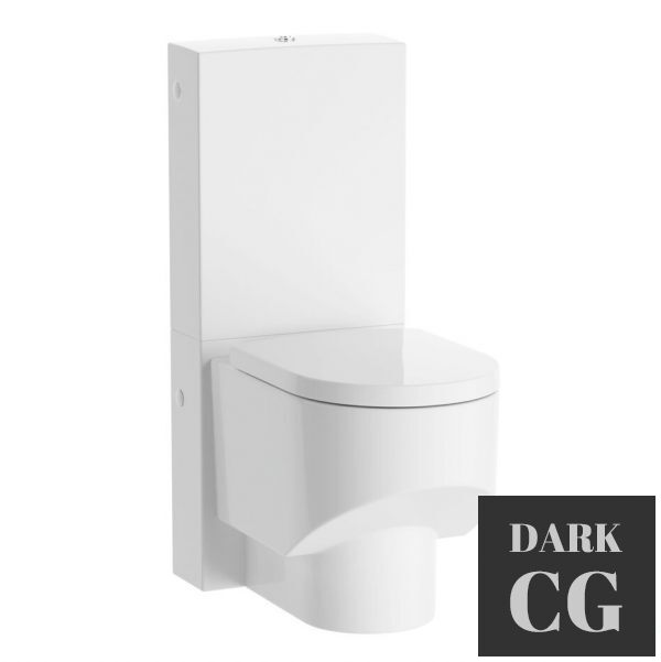 3D Model Sonar Floorstanding WC with Cistern 82966 by Laufen