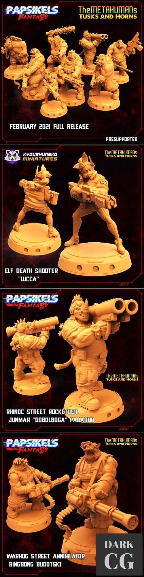 3D Model Papsikels Miniature the Metahumans February 2021 3D Print