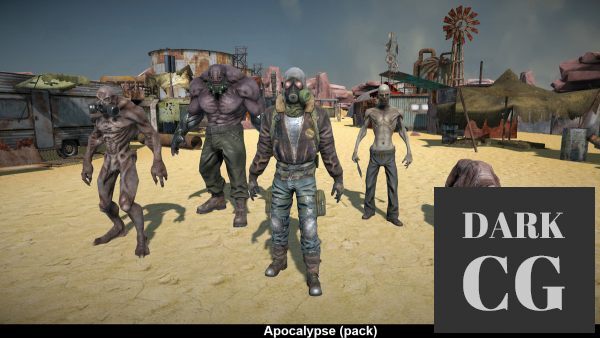 Unity Asset Store – Characters and enviroments Apocalypse (pack)