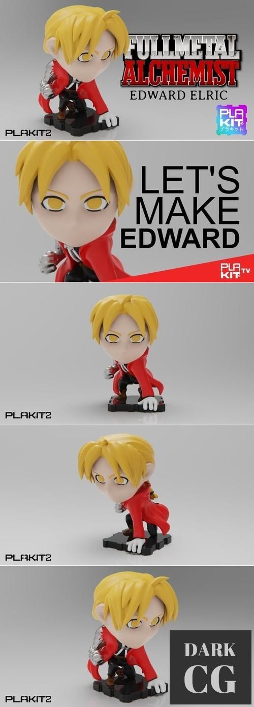 3D Model PlaKit2 Full Metal Alchemist EDWARD 3D Print