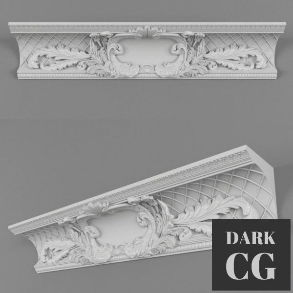 3D Model The central element of the cornice
