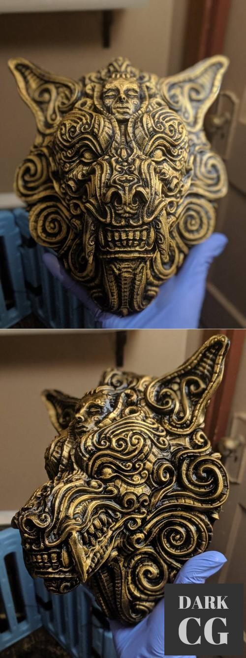 Ornate Wolf – 3D Print