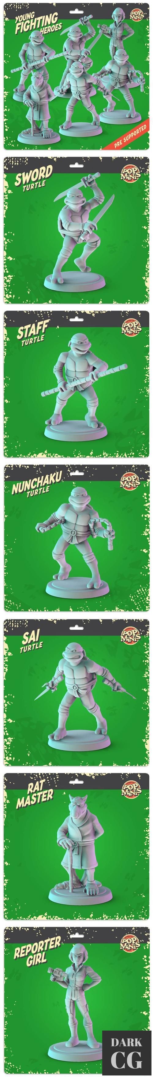 Young Fighting Heroes – 3D Print