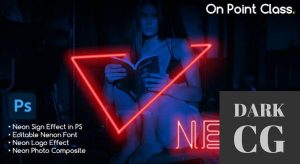 Neon Sign Effect in Photoshop for Pictures Neon writing and neon logo To the Point Class