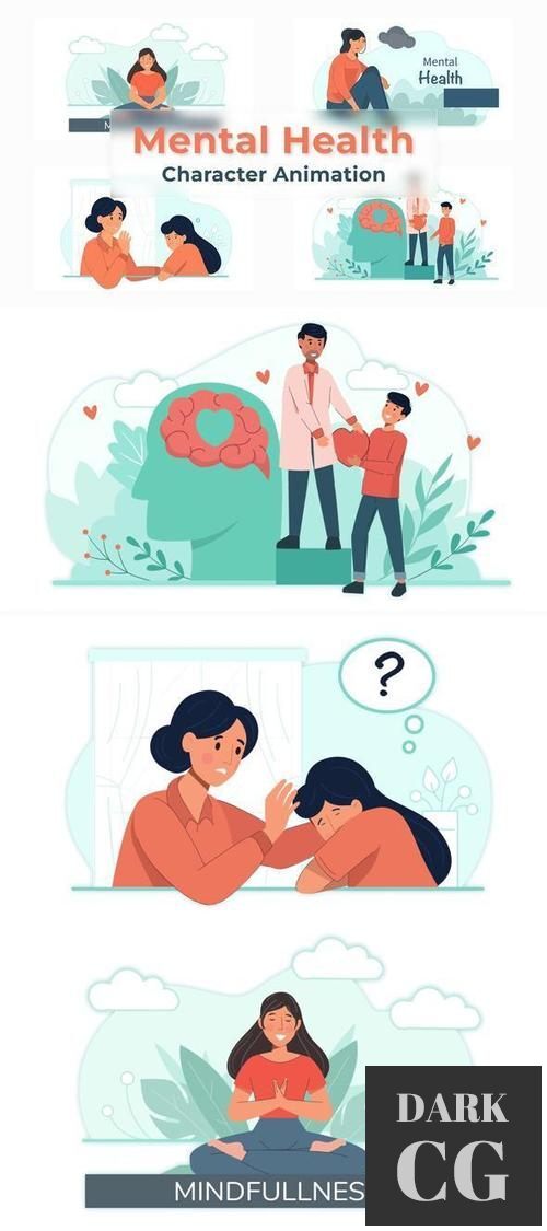 Mental Health Character Animation Scene Pack 37070302