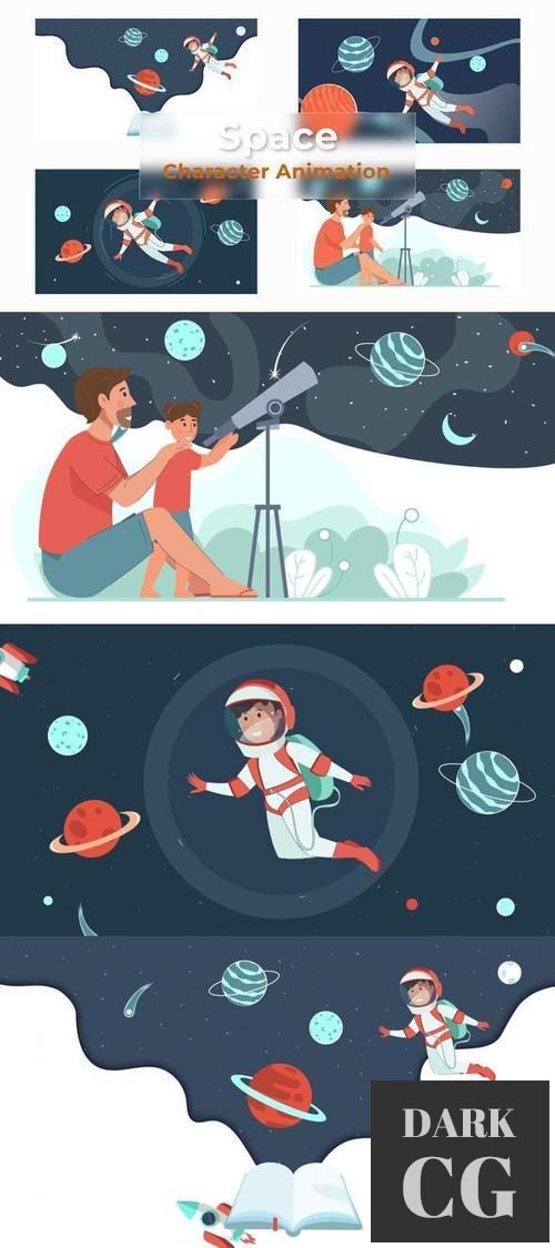 Space Animation Scene Pack 37069347