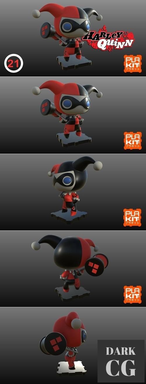 PlaKit DC Classics Harley Quinn – 3D Print