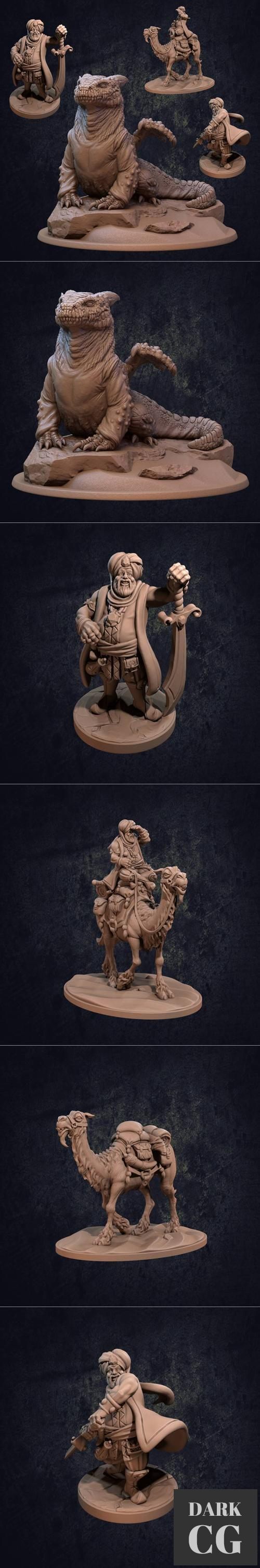 The Dragon Trappers Lodge - Desert Burrower and Trapper Pack – 3D Print