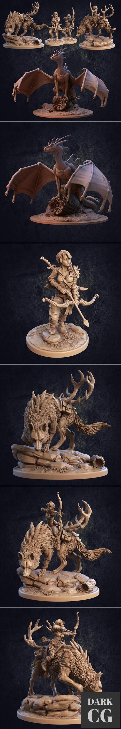 The Dragon Trappers Lodge - Indigo Fae and Trapper Pack – 3D Print