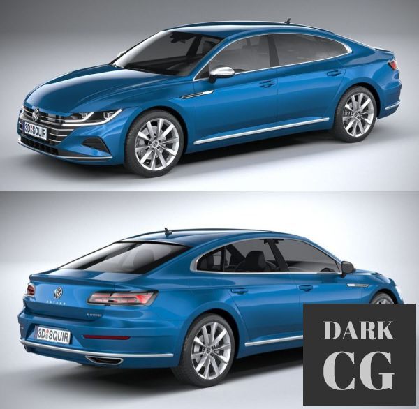 3D Model Volkswagen Arteon Hybrid 2021