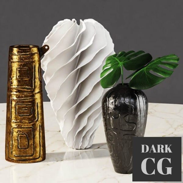 3D Model Omec vases and Sandra Davolio vase