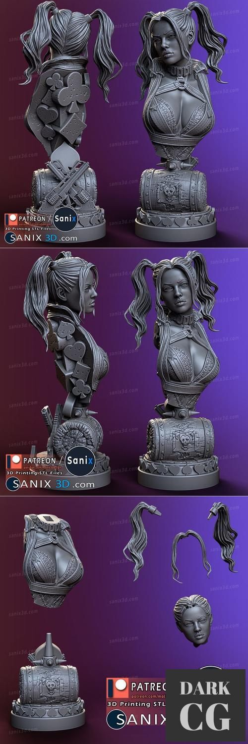 Harley Quinn Bust – 3D Print