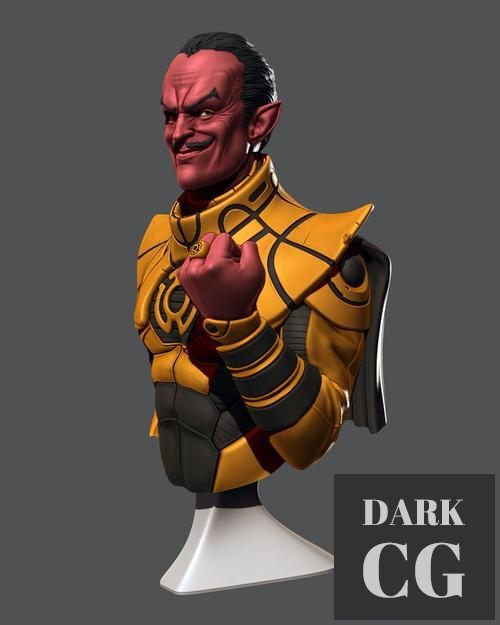 Sinestro Bust – 3D Print