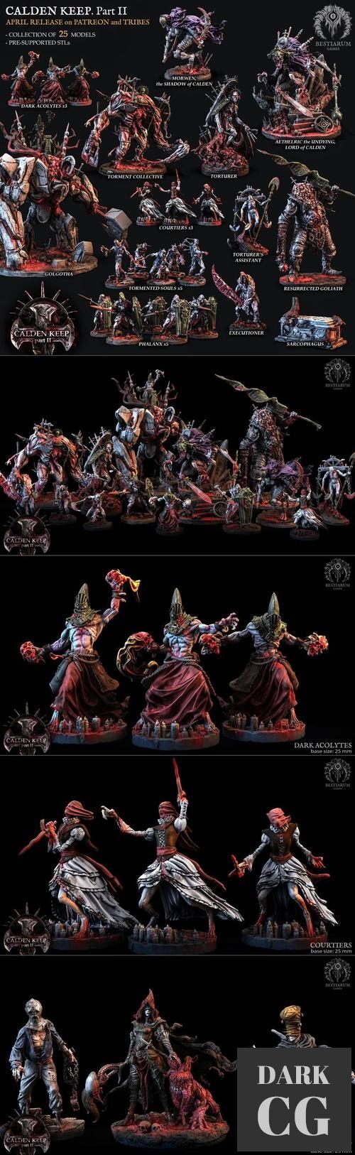 Bestiarum Miniatures - Calden Keep Part II April 2022 – 3D Print