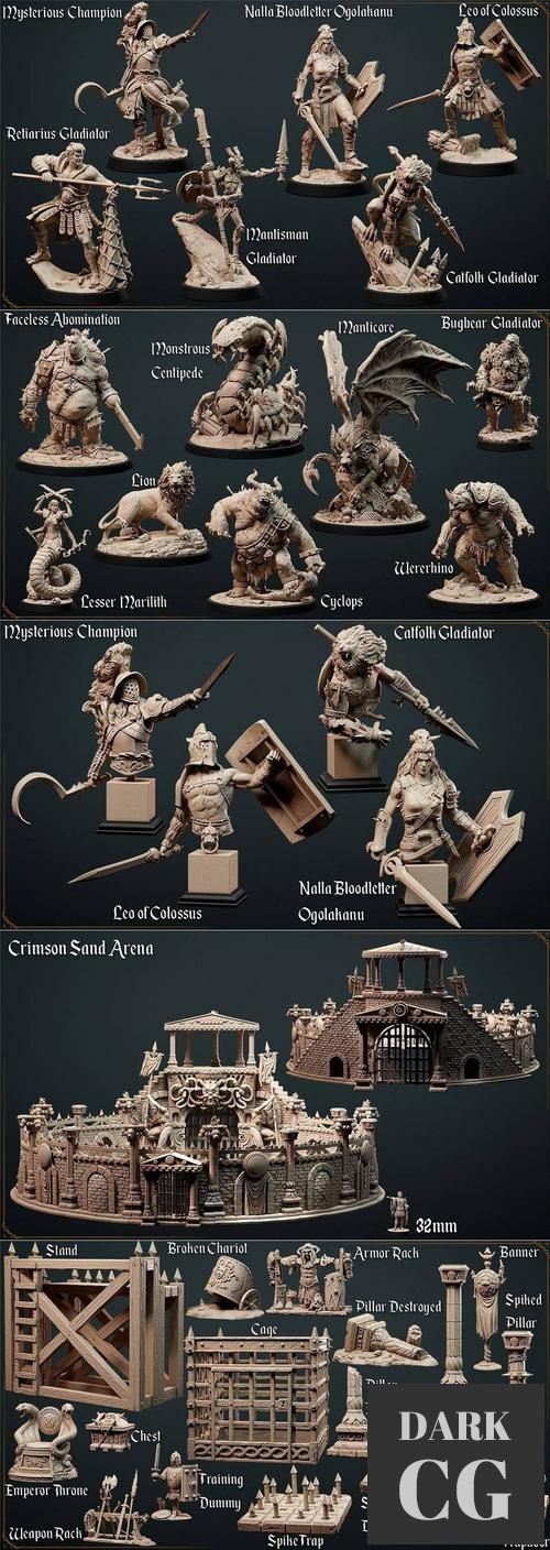 Loot Studios Fantasy - The Crimson Sand Arena April 2022 – 3D Print