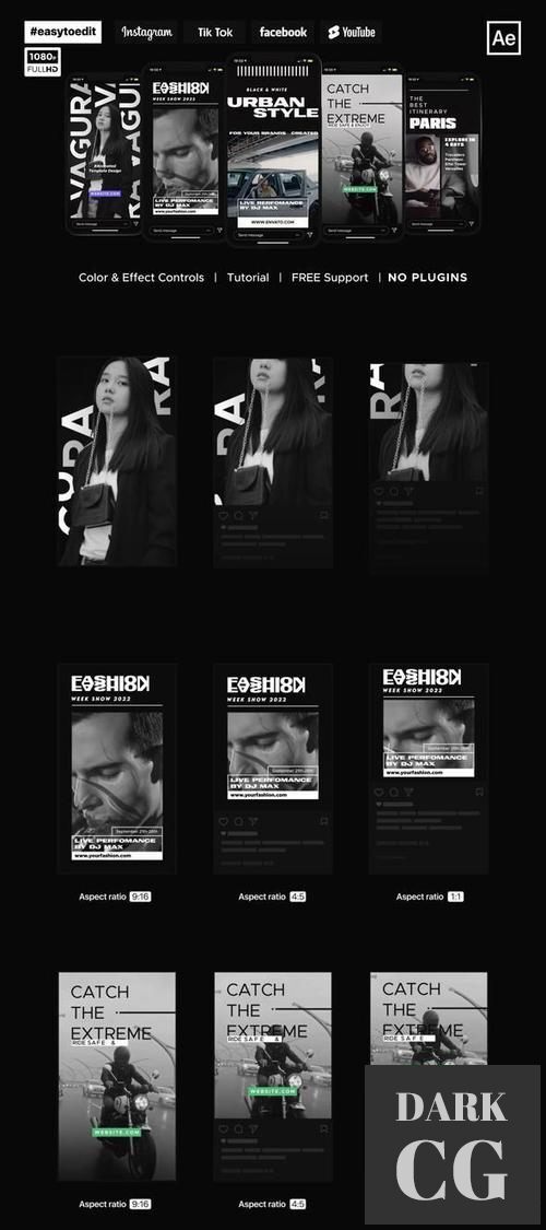 Instagram Stories Black and White 37110192