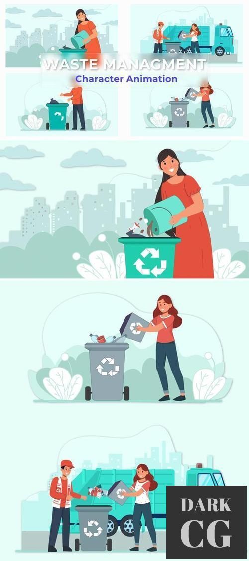 Waste Management Explainer And Animation Scene Pack 36858094