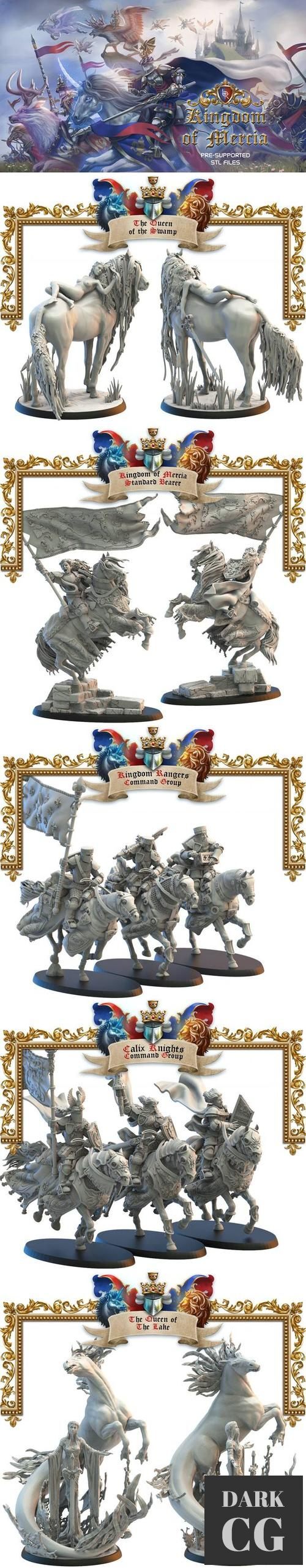 Kickstarter - Kingdom of Mercia Stretch Goals Alternative Mounts – 3D Print