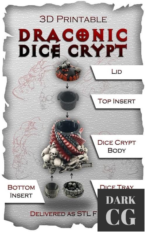 Draconic Dice Crypt – 3D Print