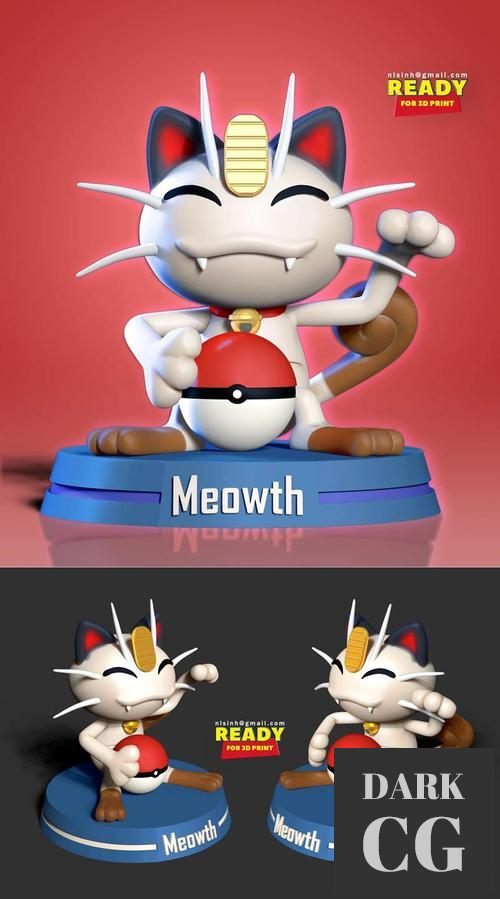 Lucky Meowth Fanat – 3D Print
