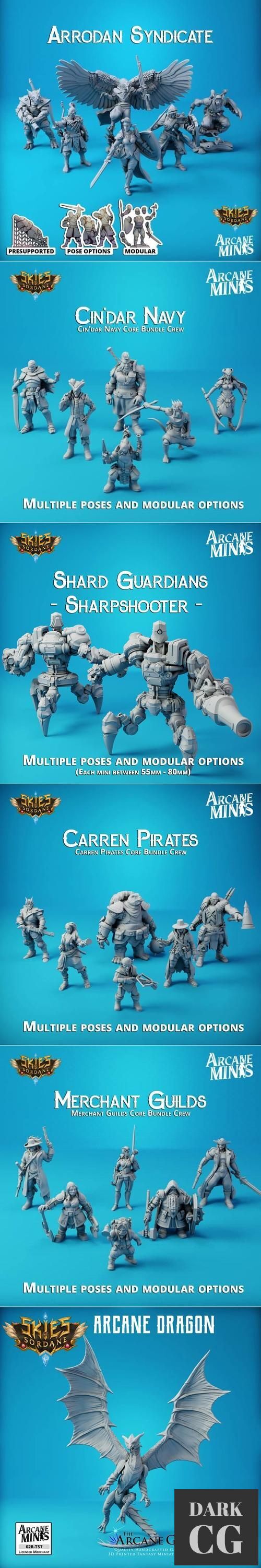 Skies of Sordane - Minis – 3D Print