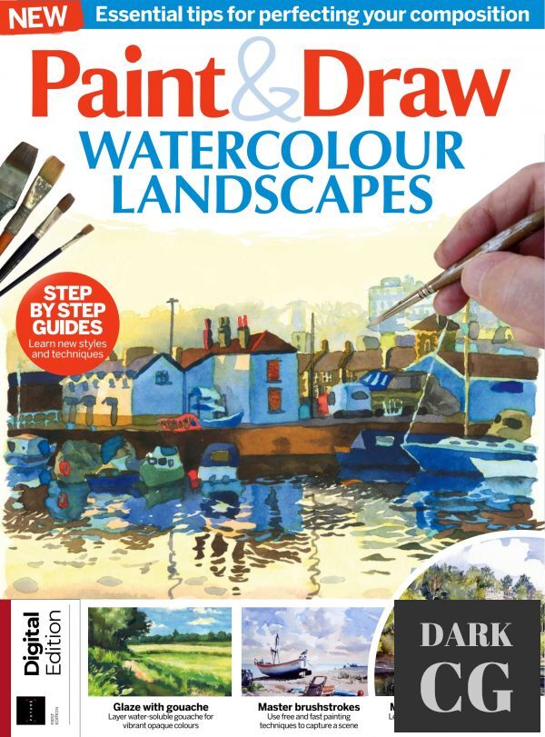 Paint & Draw – Watercolour Landscapes, 1st Edition – 2022 (True PDF)