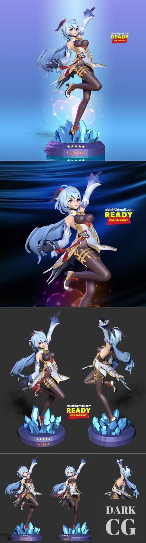 Ganyu - Genshin Impact Fanart – 3D Print