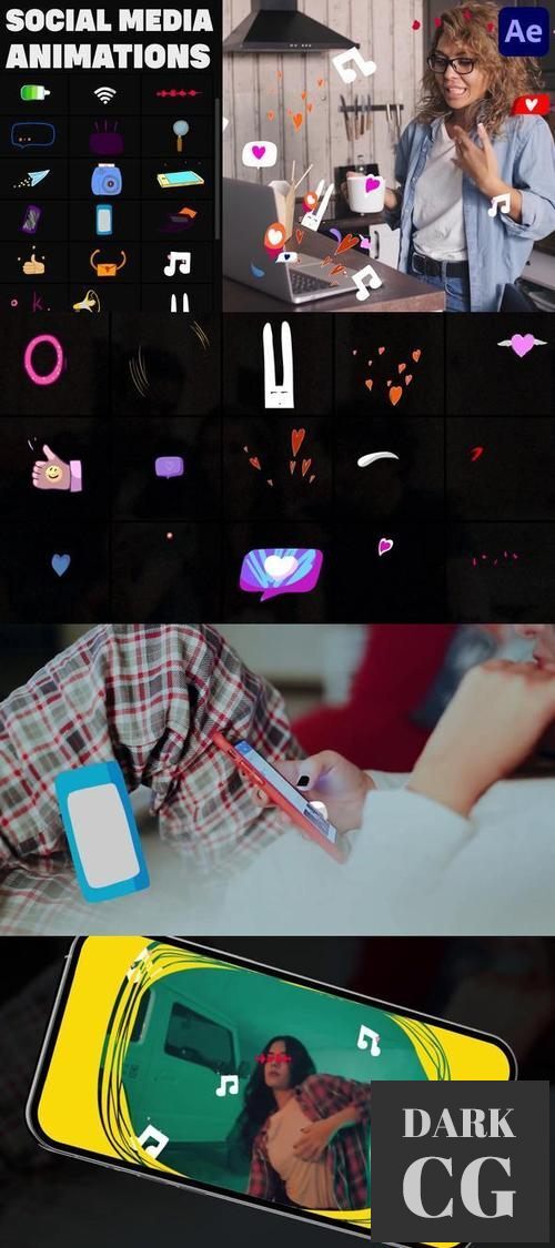 Social Media Stickers for After Effects 37206165