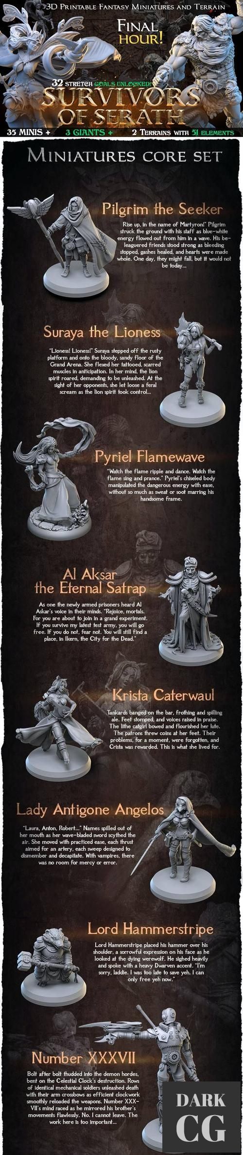 3DArtDigital - Survivors of Serath – 3D Print